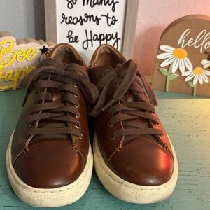 Polo Ralph Lauren Brown Leather Sneakers